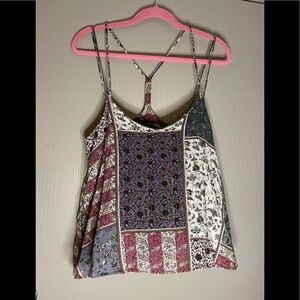 Ymi boho multi color spaghetti strap tank size M